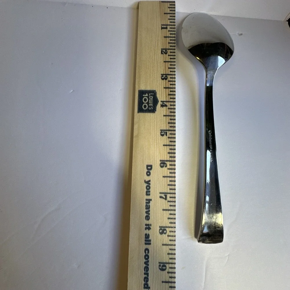 Geo by Cuisinart STAINLESS FLATWARE 18/10 Serving Spoon 8 1/2 Inches